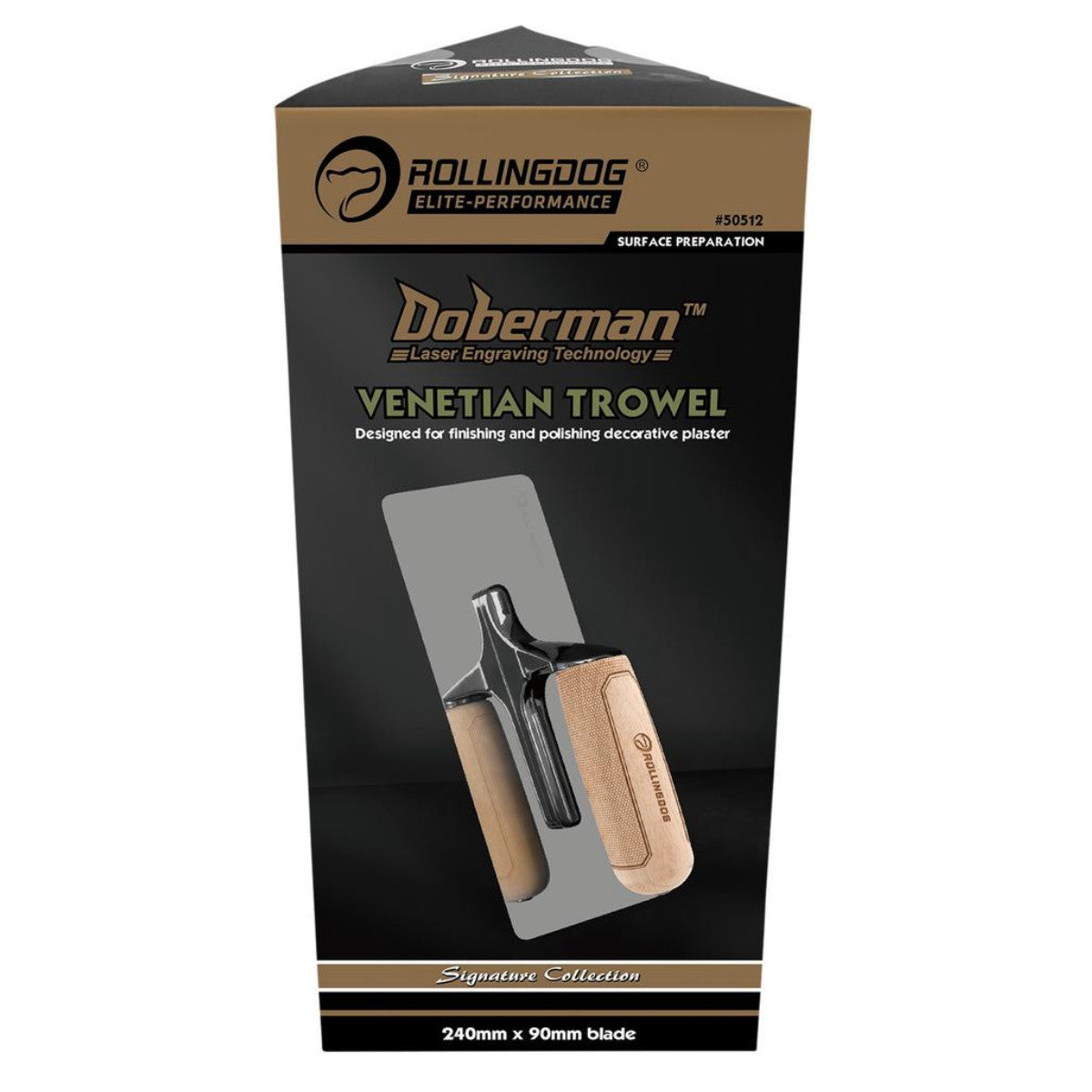 Rollingdog DOBERMAN Venetian Trowel, 240 x 90mm 09645