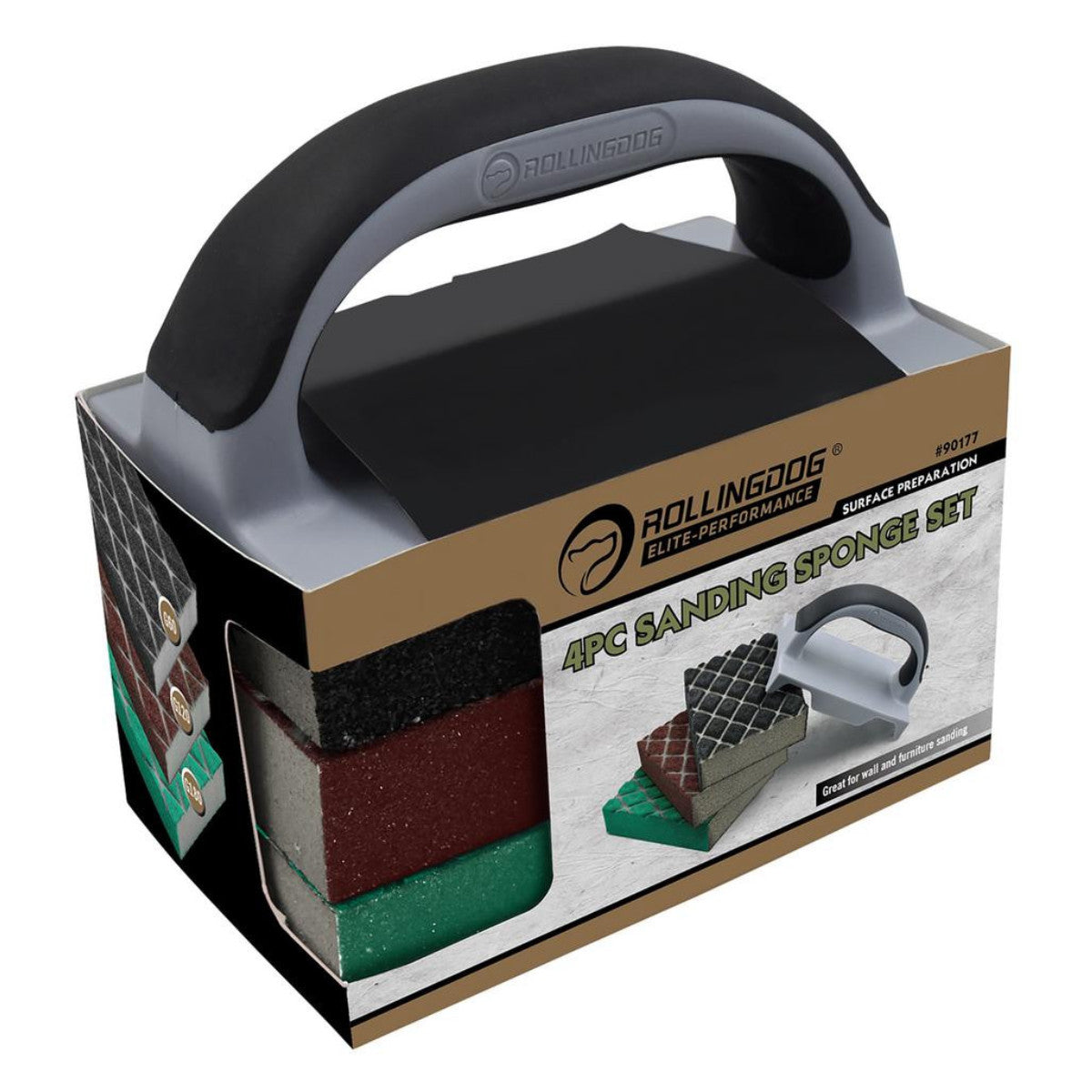 Rollingdog Sanding Sponge Set (4 Piece) 09652