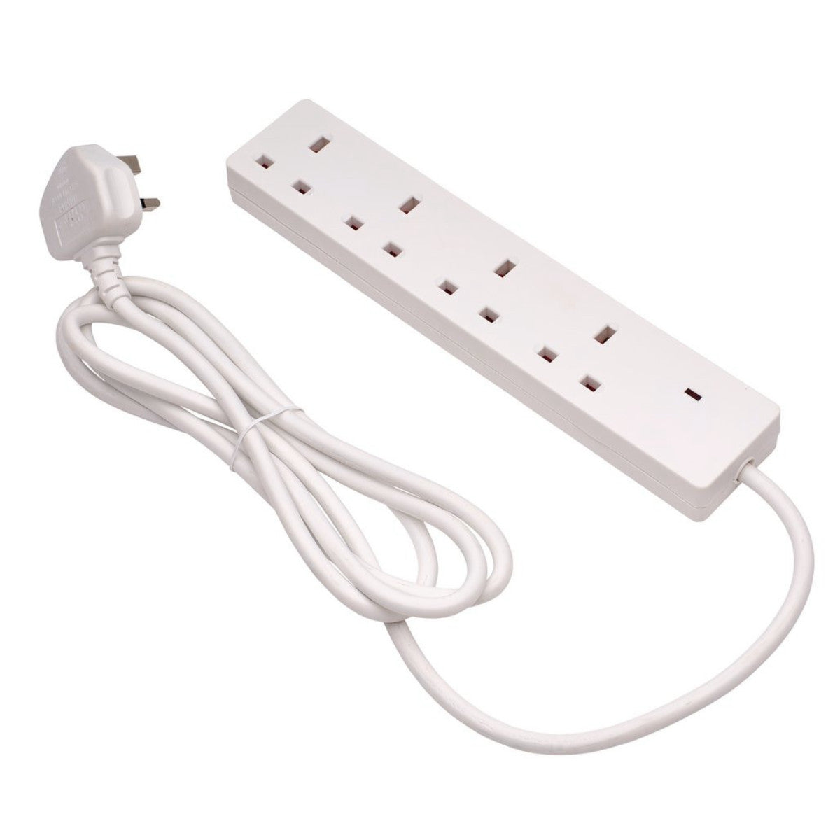 Draper Four Socket Extension Lead with Neon Indicator, 2m 09657