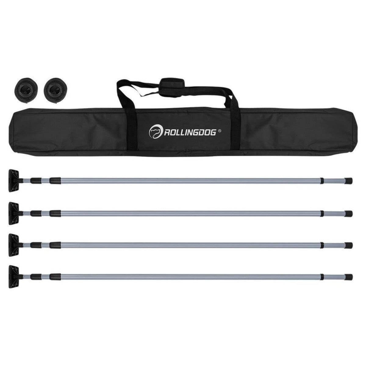 Rollingdog Dust Barrier Poles, 1.4-3.3m (7 Piece) 09666