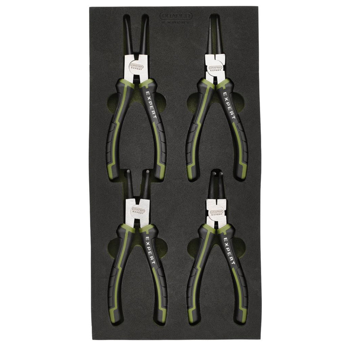 Draper Expert Circlip Pliers Set in EVA Foam Tray, 180mm (4 Piece) 09930