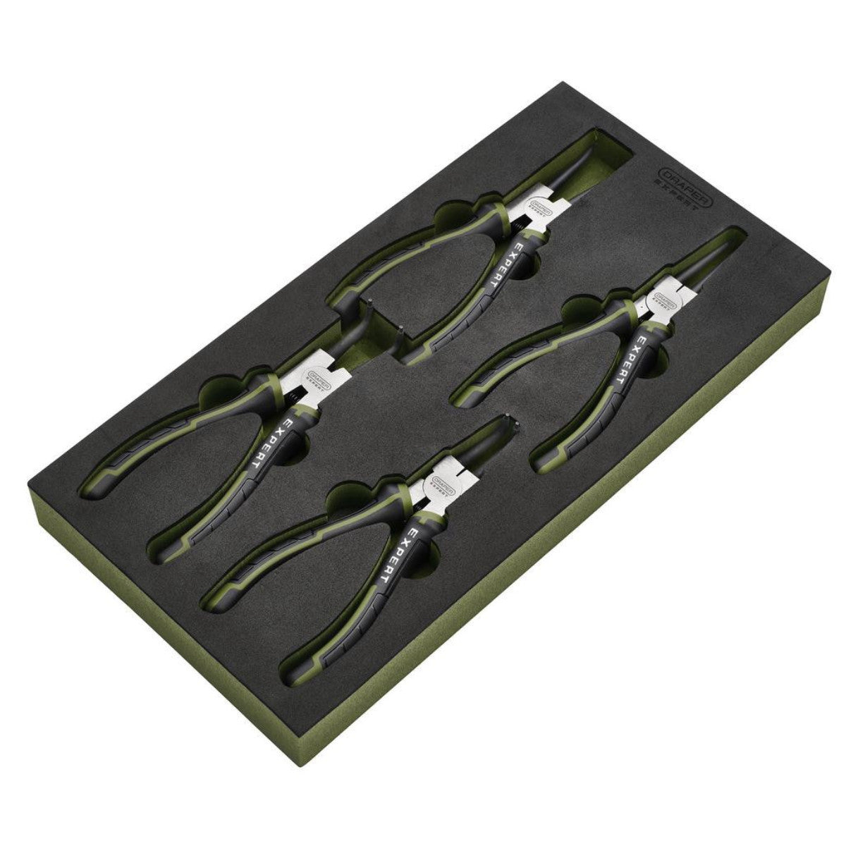 Draper Expert Circlip Pliers Set in EVA Foam Tray, 180mm (4 Piece) 09930