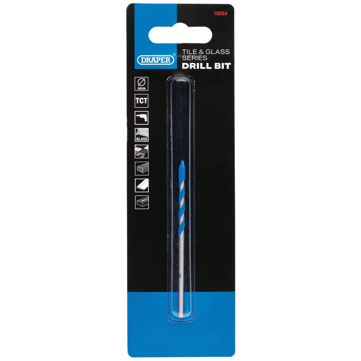 Draper TCT Tile and Glass Drill Bit, 4 x 79mm 10054