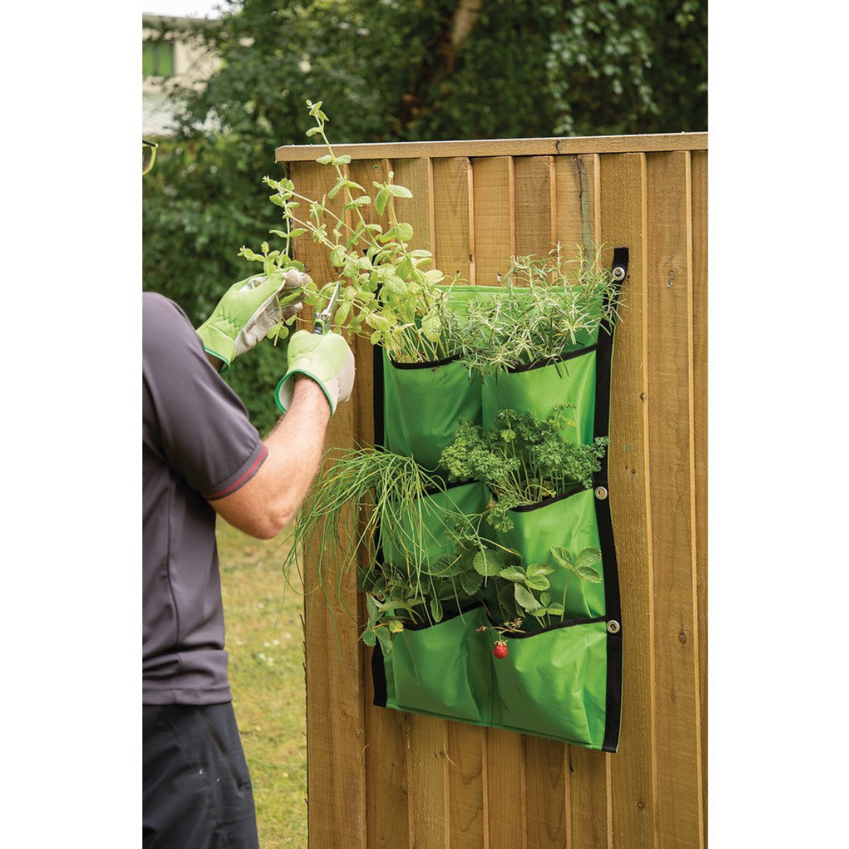 Draper 6-Section Fabric Hanging Grow Bag 10107