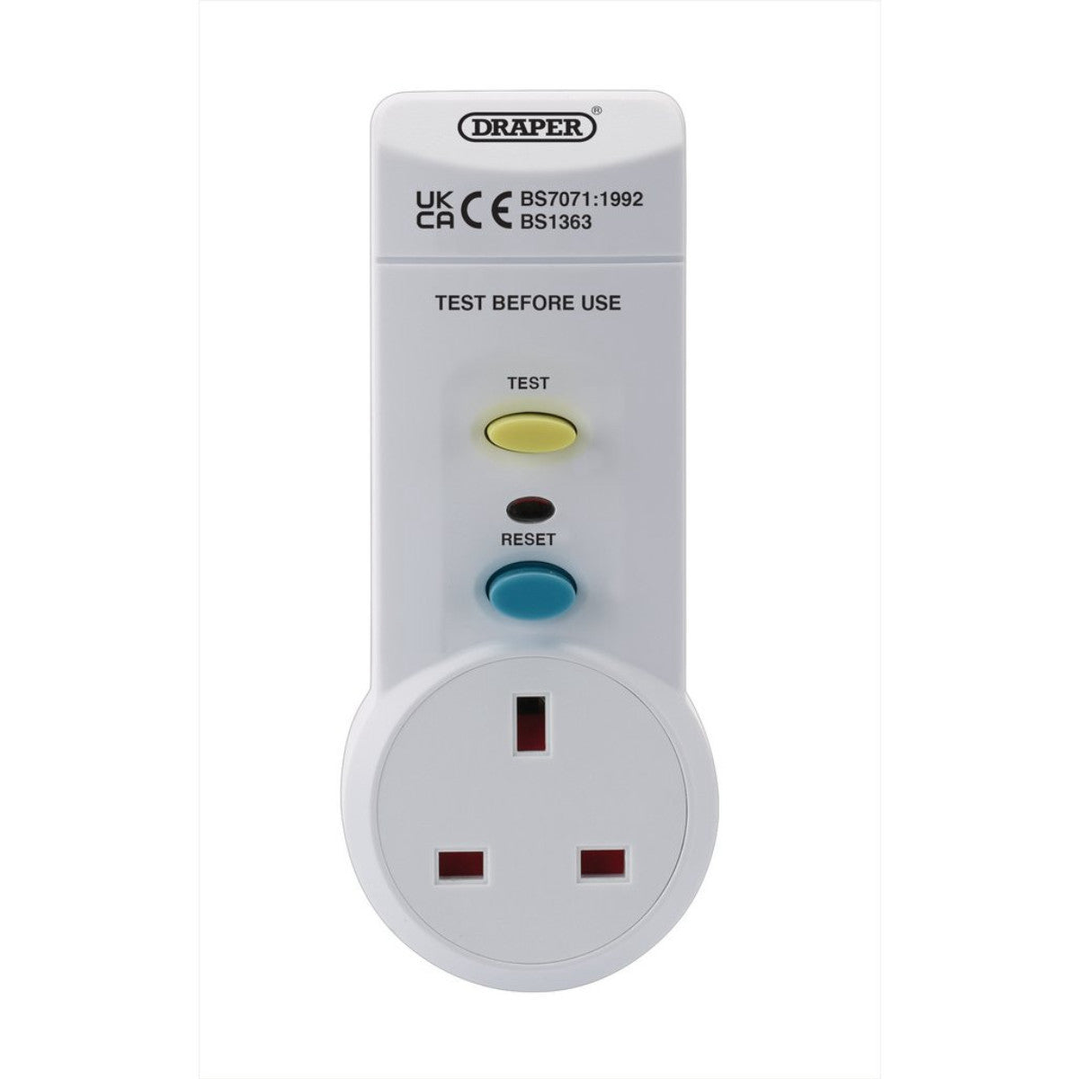 Draper RCD Adaptor, 220-250v/50Hz, 13 AMP 10205