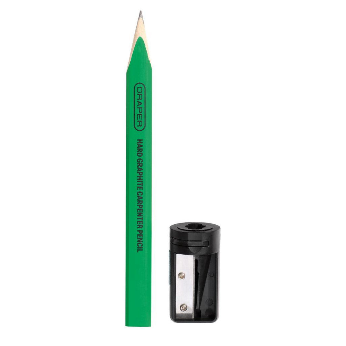 Draper Carpenter's Pencils with Sharpener (Pack of 10) 12145