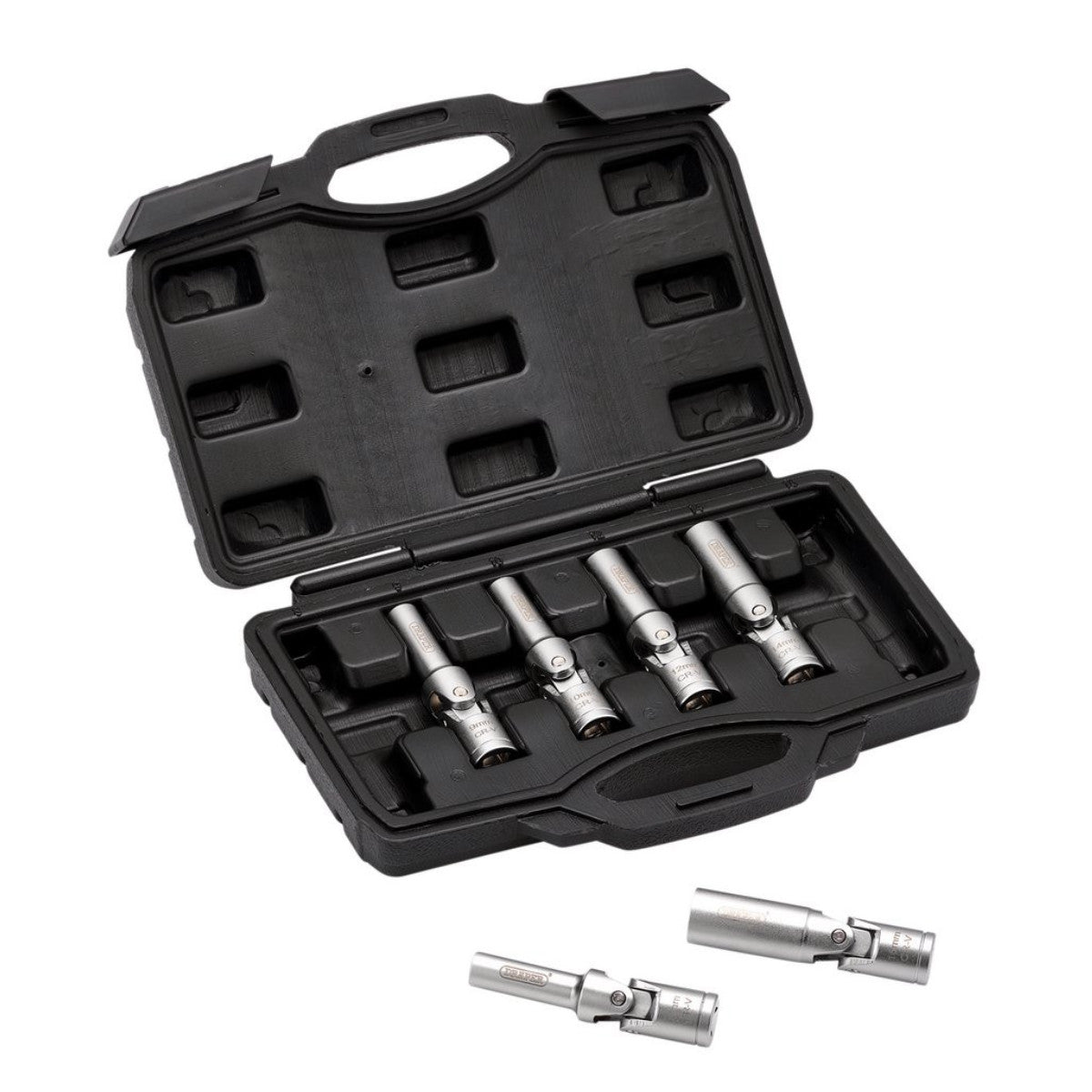 Draper Glow Plug Socket Set, 3/8" Sq. Dr. (6 Piece) 12404