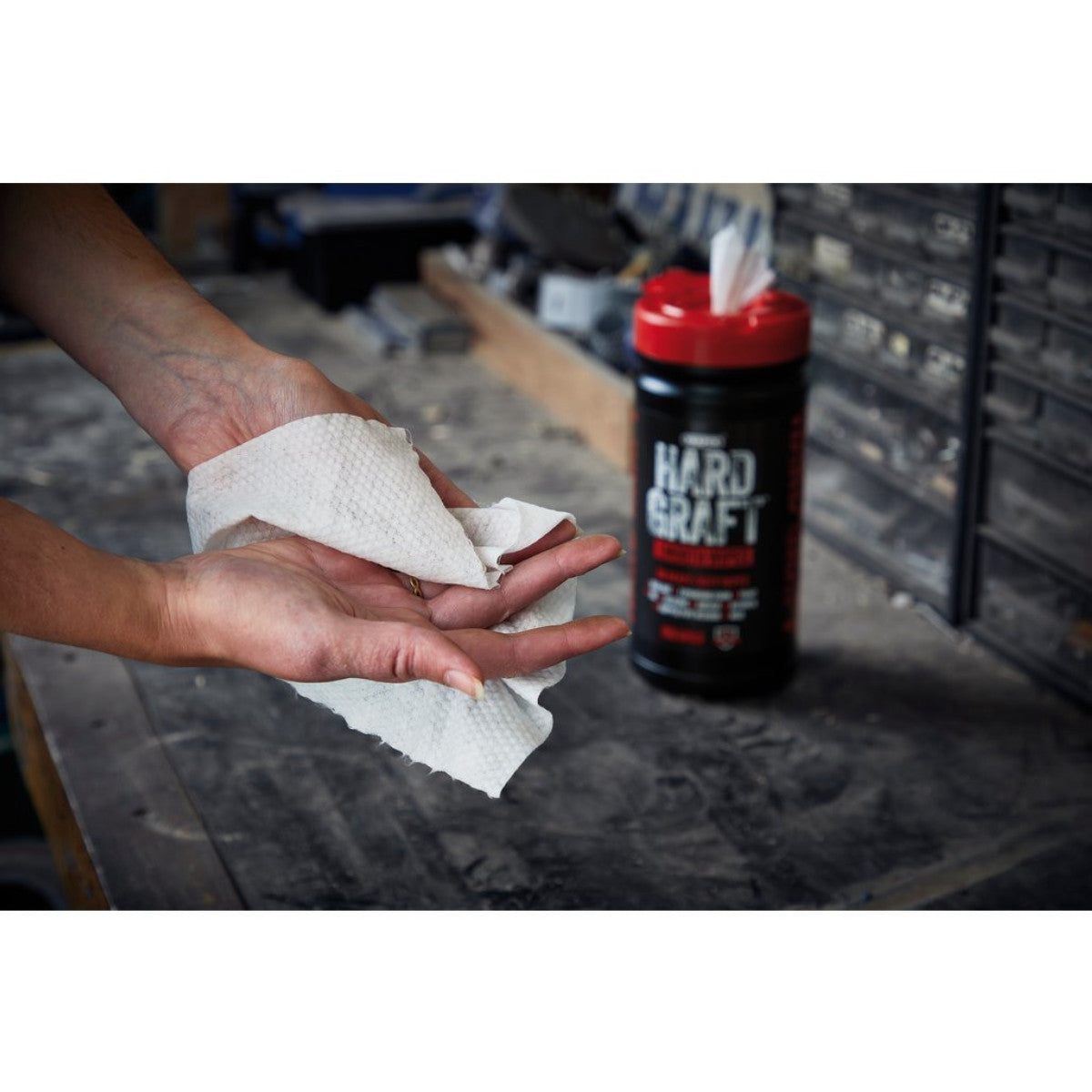 Draper Hard Graft Multipurpose Smooth Wipes (Tub of 80) 12434