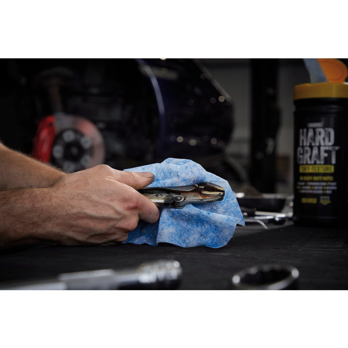 Draper Hard Graft Multipurpose Tuff-Texture Wipes (Tub of 80) 12436