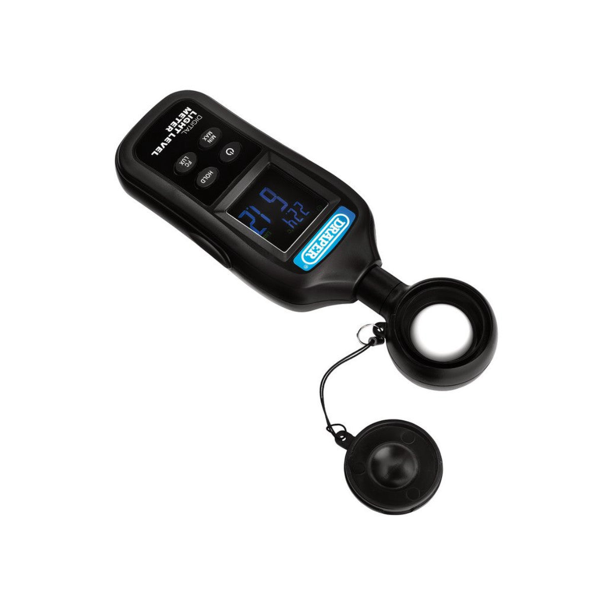 Draper Handheld Digital Light Level Meter, 0-200KLux and -20 to +70°C 12443