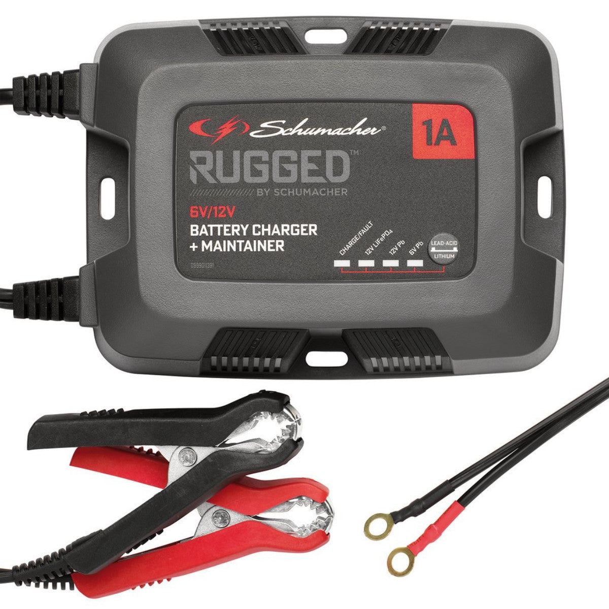 Schumacher Rugged SPX457, 1A 6/12V Battery Charger and Maintainer 12881