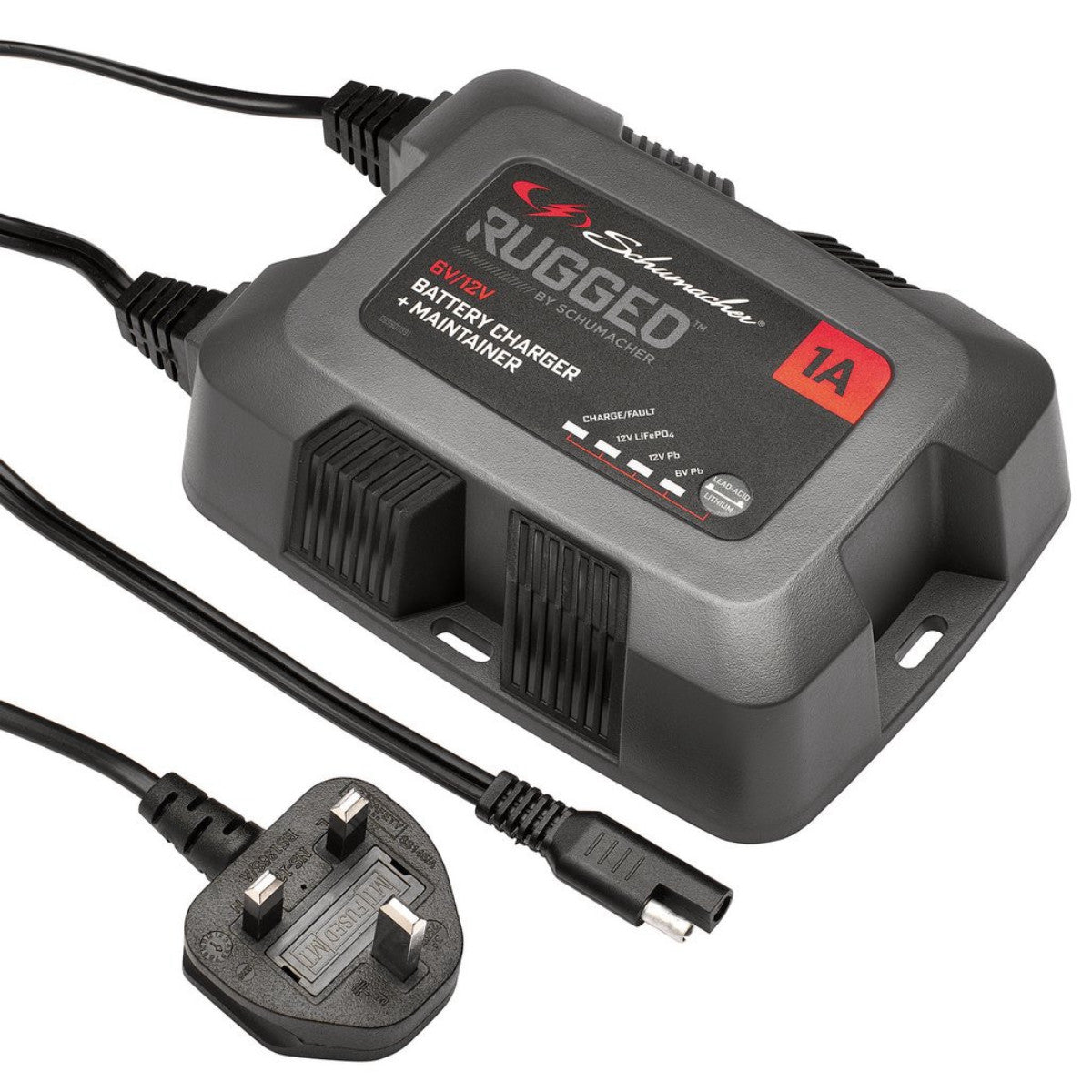 Schumacher Rugged SPX457, 1A 6/12V Battery Charger and Maintainer 12881