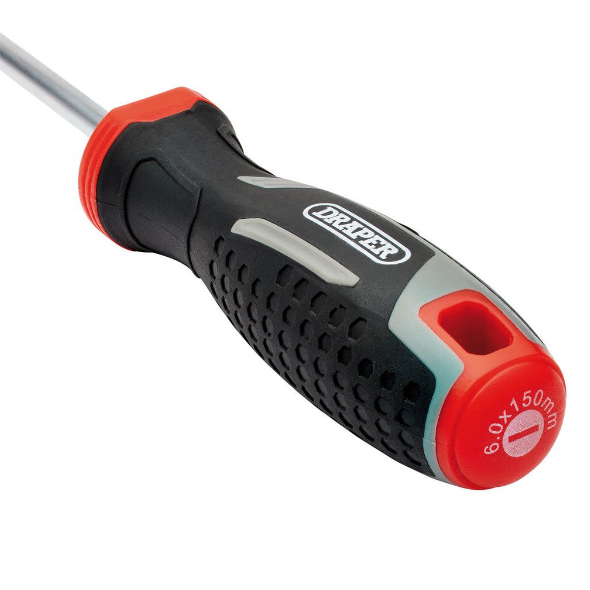Draper Slotted Soft Grip Screwdriver, SL6 x 150mm 13390