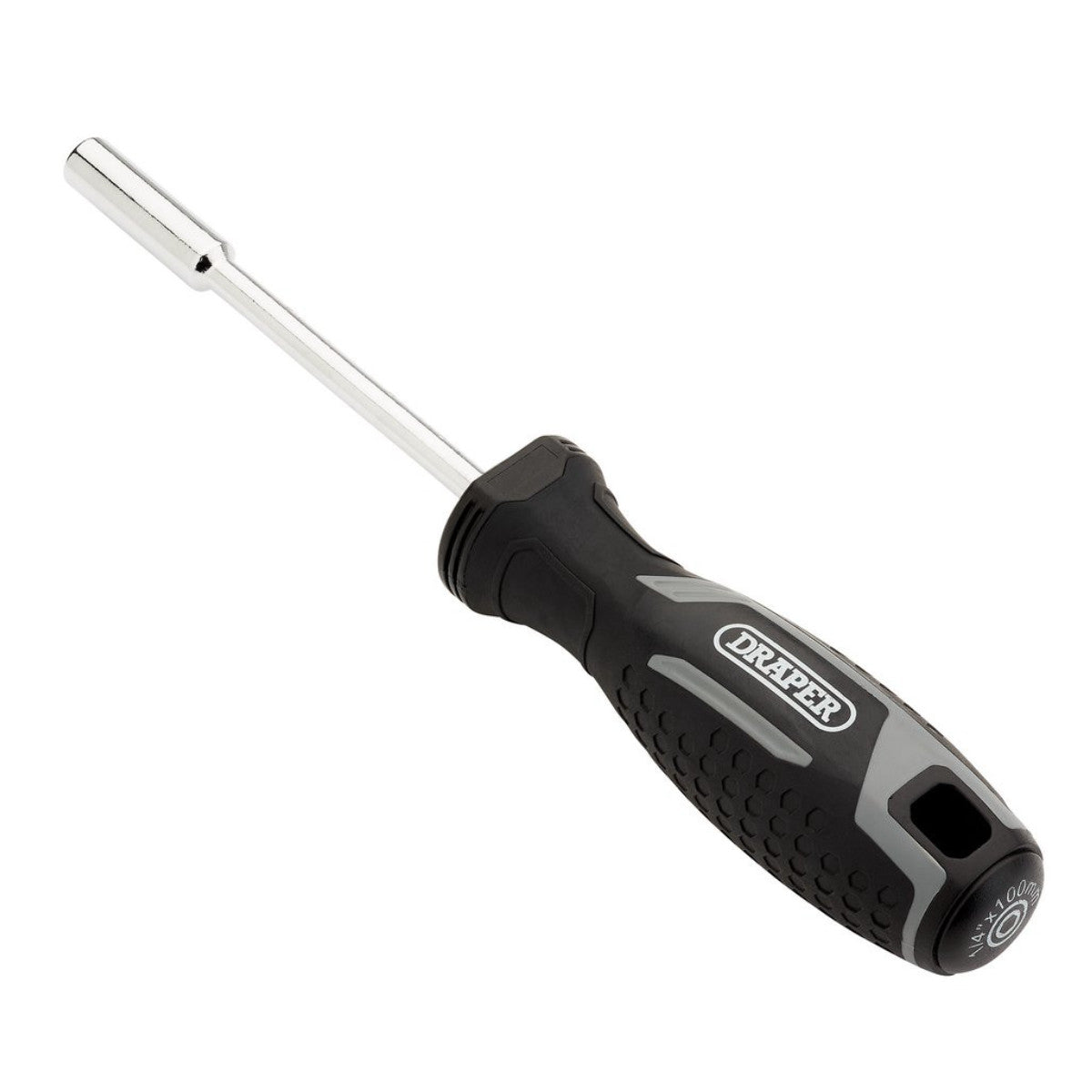 Draper Soft Grip Magnetic Screwdriver Bit Holder, 1/4" x 100mm 13427