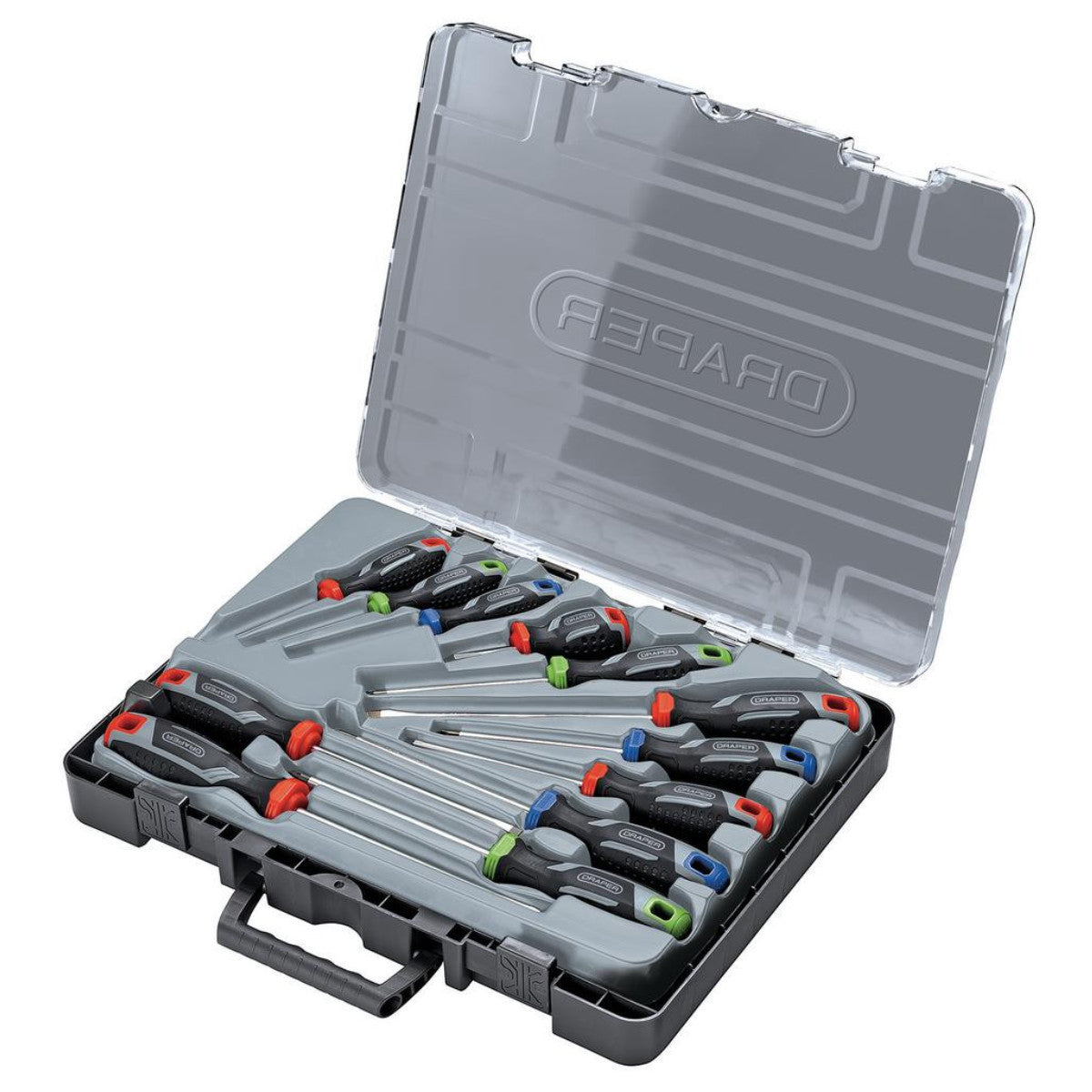 Draper Soft Grip Screwdriver Set (12 Piece) 13436