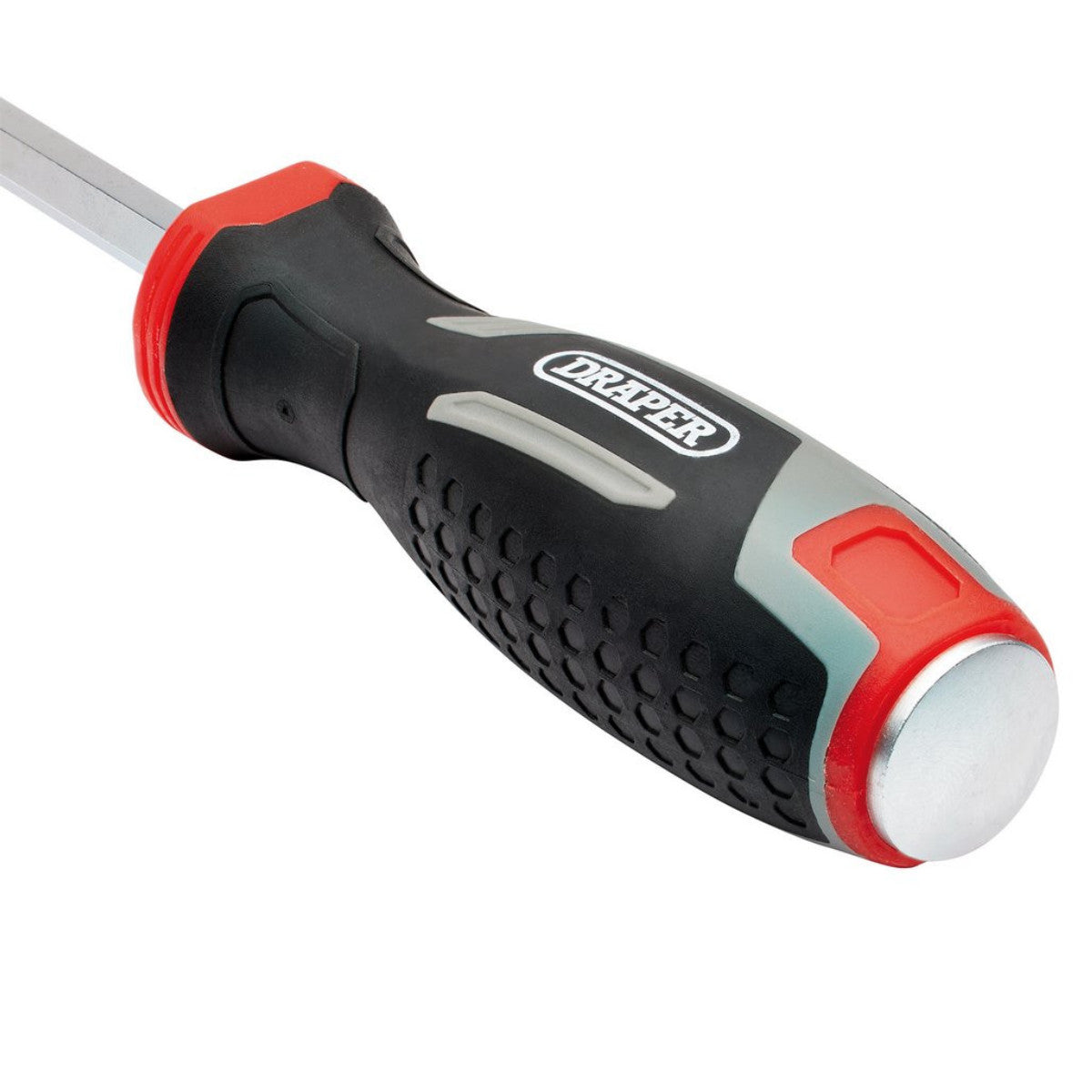 Draper Pound Thru Slotted Soft Grip Screwdriver, SL8 x 150mm 13478