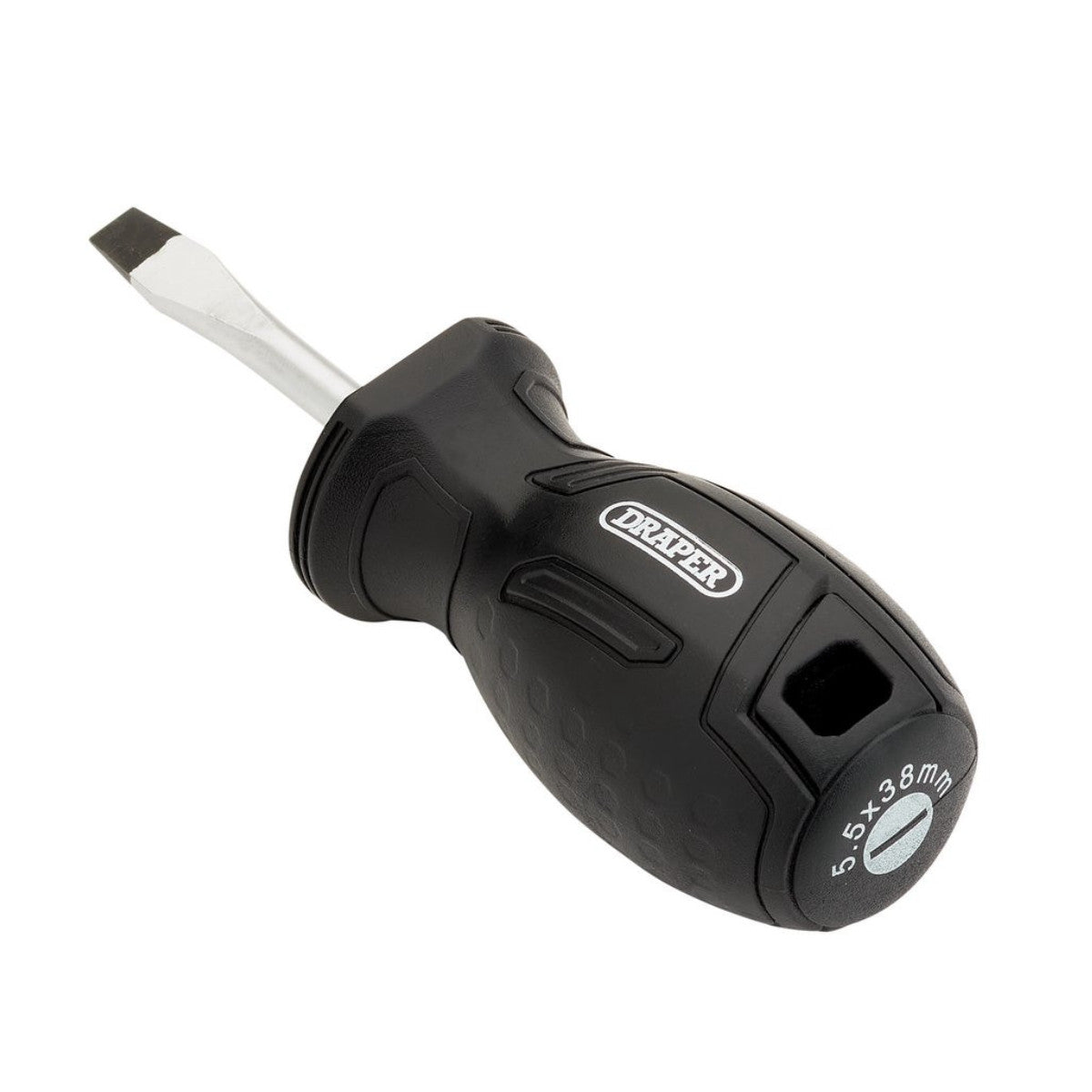 Draper Slotted Hard Grip Screwdriver, 5.5 x 38mm 13527