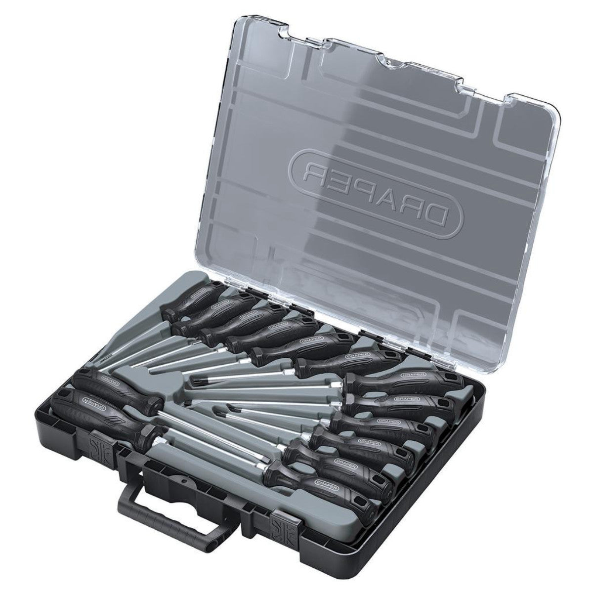 Draper Hard Grip Screwdriver Set with Draper TX-STAR (14 Piece) 13588