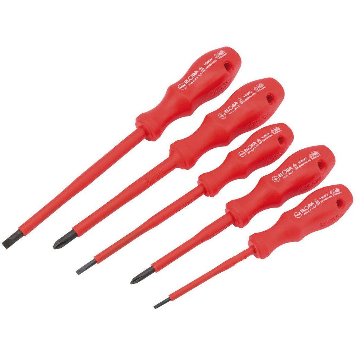 Elora VDE Approved Screwdriver Set (5 Piece) 13668