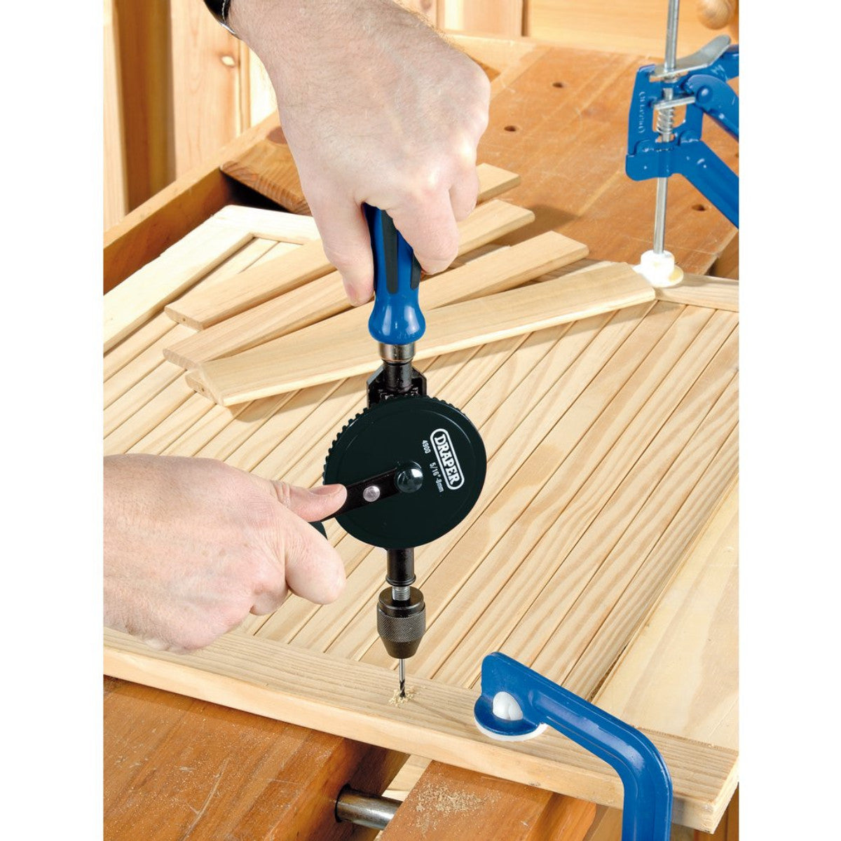 Draper Chuck Double Pinion Hand Drill, 8mm/5/16" 13838