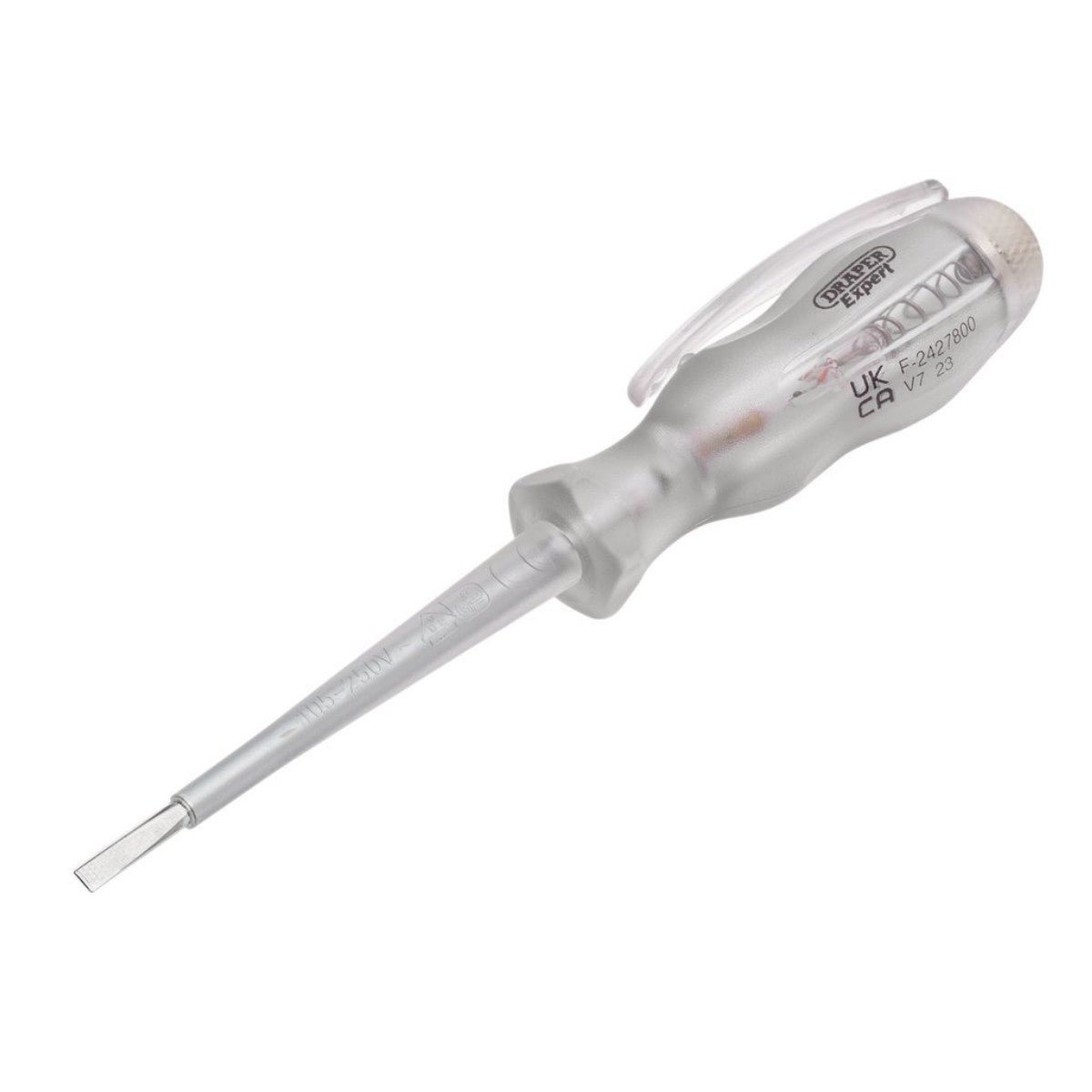 Draper Expert VDE Mains Tester Screwdriver, 105-250V AC, 140mm 14057