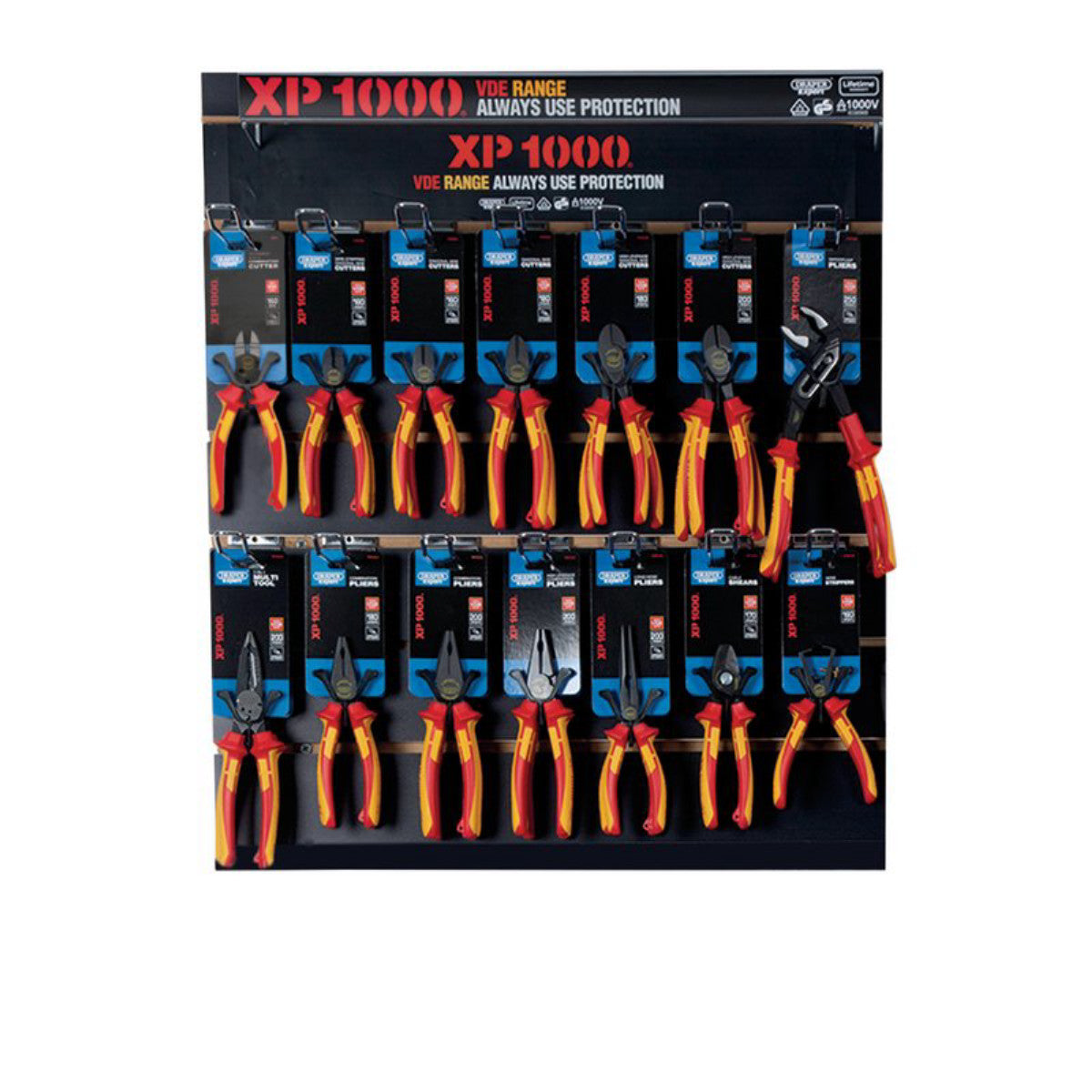 XP1000 VDE Plier Profile for Slat Wall and Toolbar (28 Piece) 14328