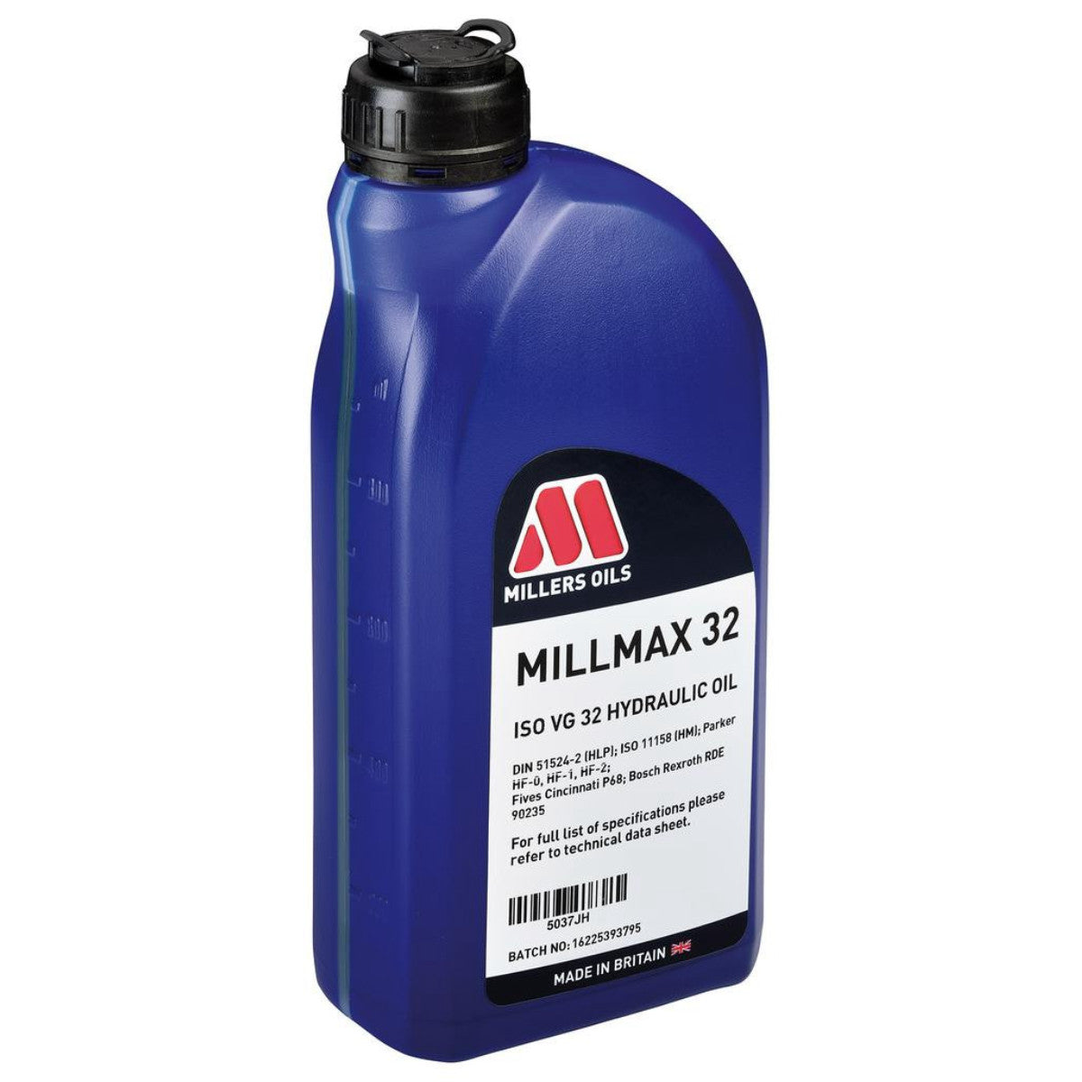 Millers Oils Millmax 32 Hydraulic Oil, 1L 14480