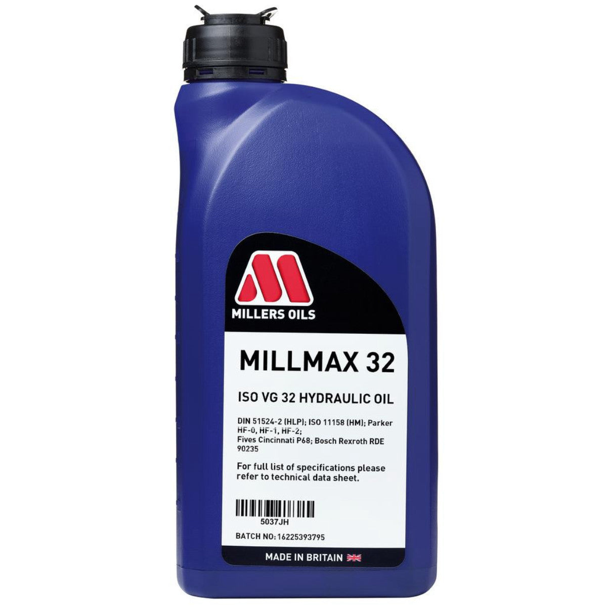 Millers Oils Millmax 32 Hydraulic Oil, 1L 14480