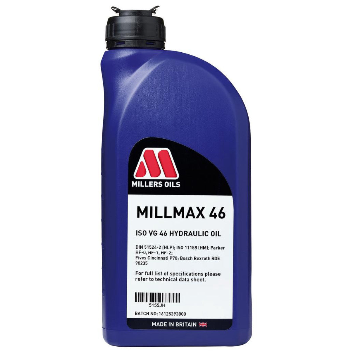 Millers Oils Millmax 46 Hydraulic Oil, 1L 14482