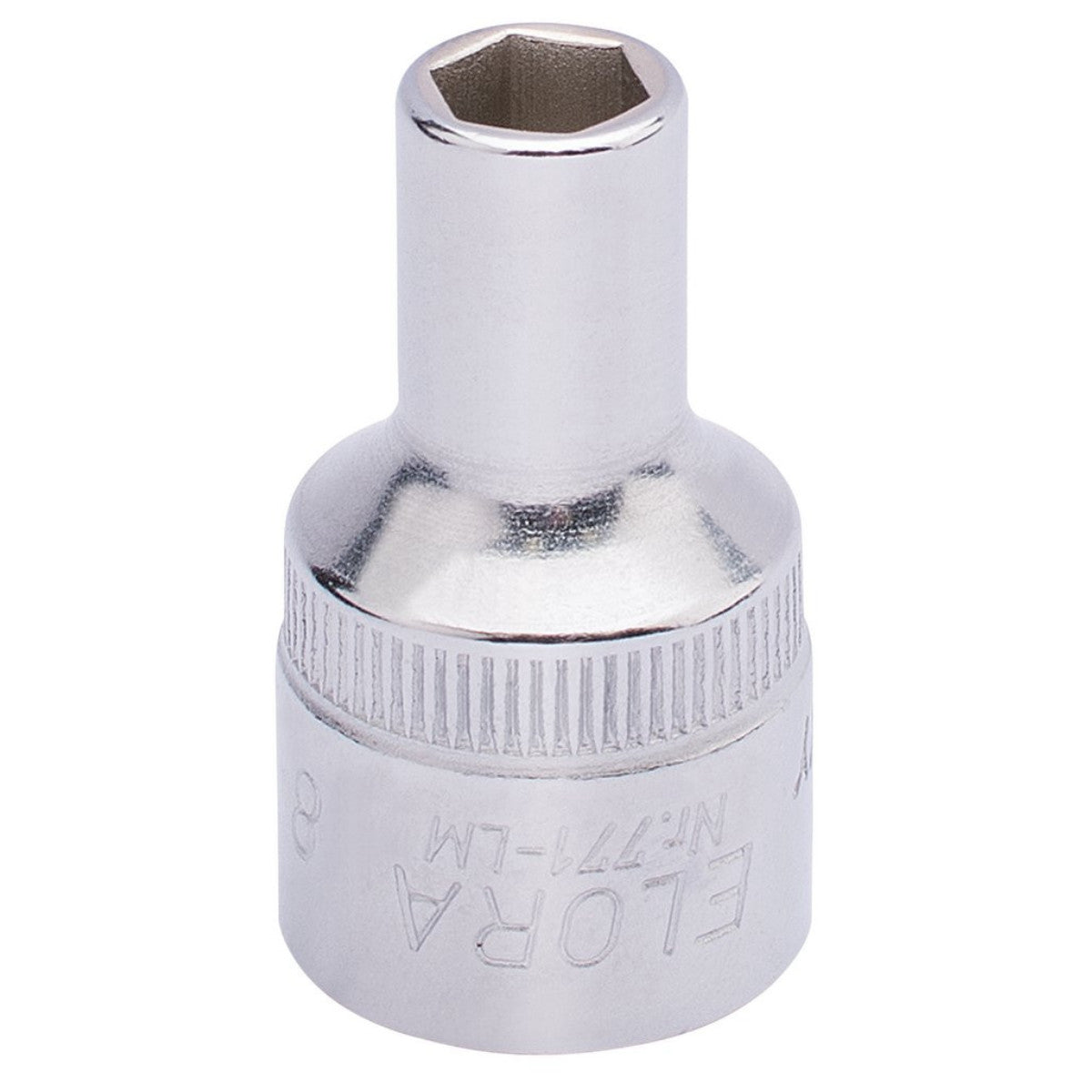 Elora Hexagon Socket, 1/2" Sq. Dr., 8mm 15297