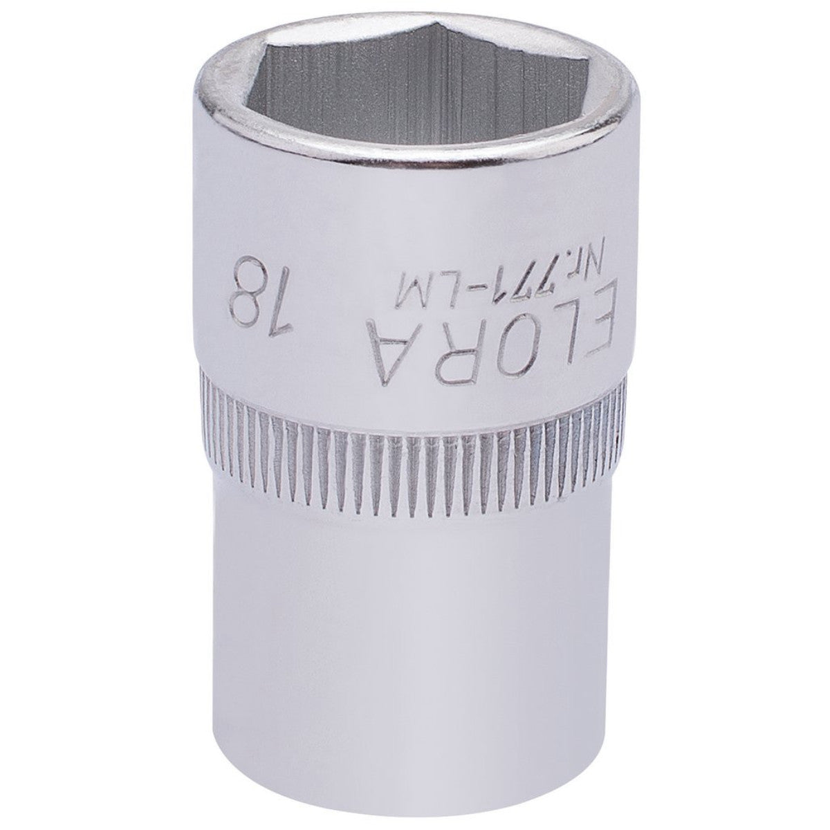 Elora Hexagon Socket, 1/2" Sq. Dr., 18mm 15307