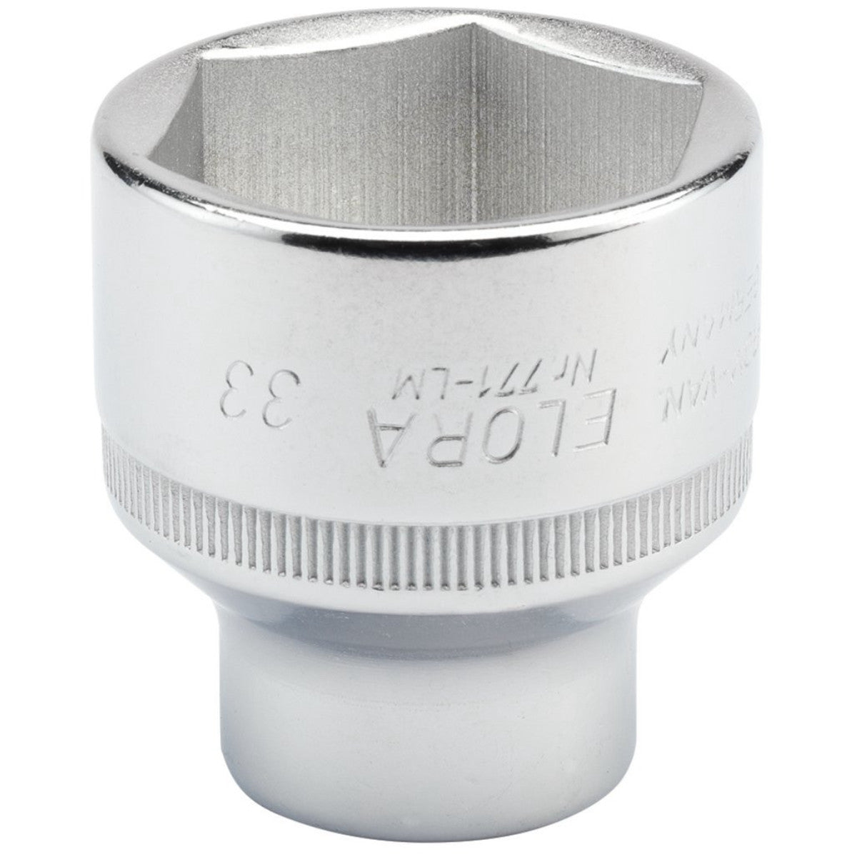 Elora Hexagon Socket, 1/2" Sq. Dr., 33mm (Sold Loose) 15322