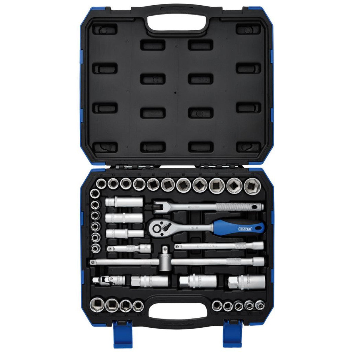 Draper Combined MM/AF Socket Set, 3/8" Sq. Dr. (39 Piece) 16361