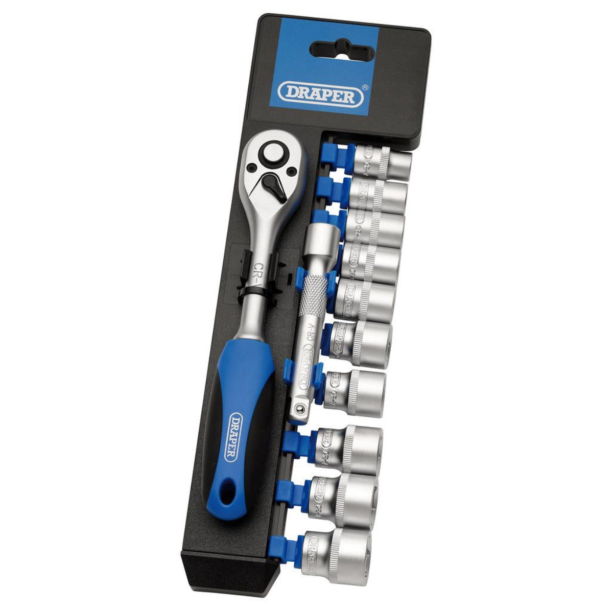 Draper Metric Socket and Ratchet Set, 3/8" Sq. Dr. (12 Piece) 16371