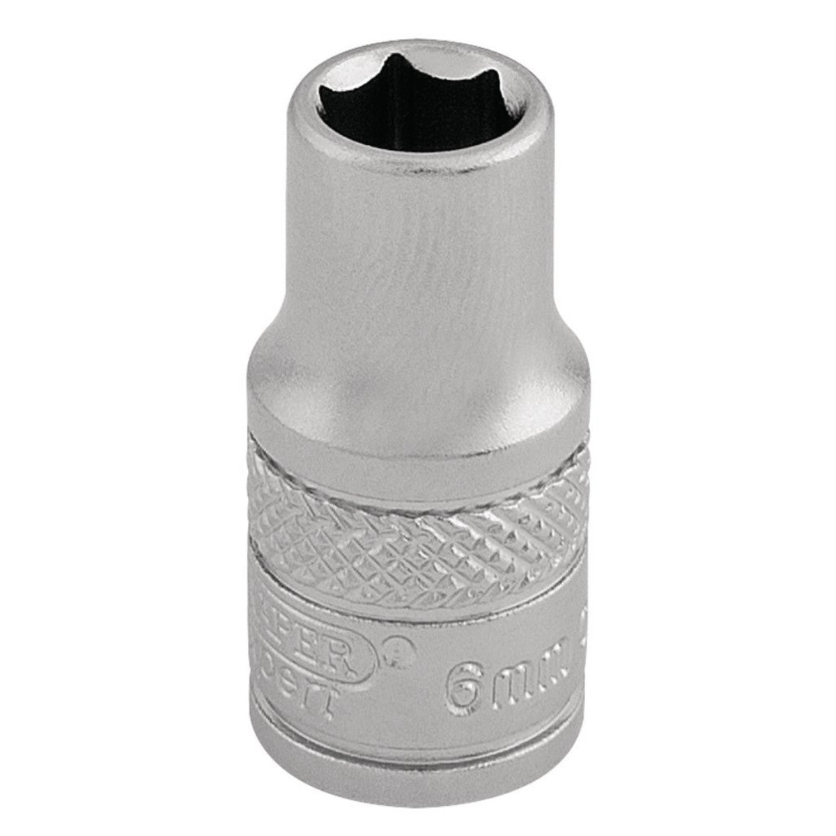 Draper Expert Socket, 1/4" Sq. Dr., 6mm 16510