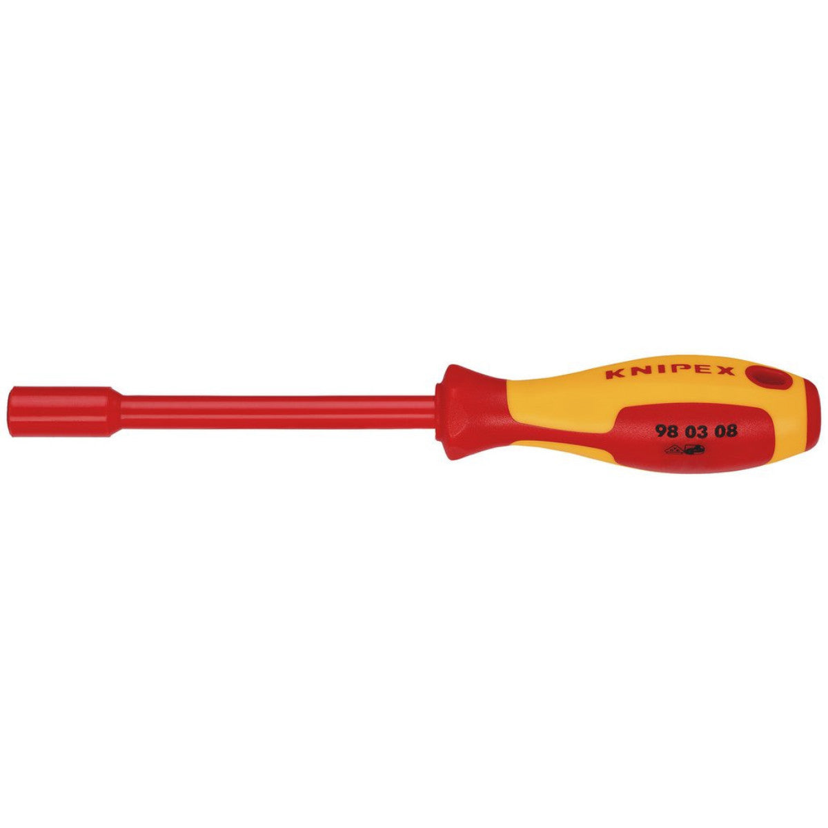Knipex 98 03 08 VDE Insulated Nut Driver, 8.0 x 125mm 18738