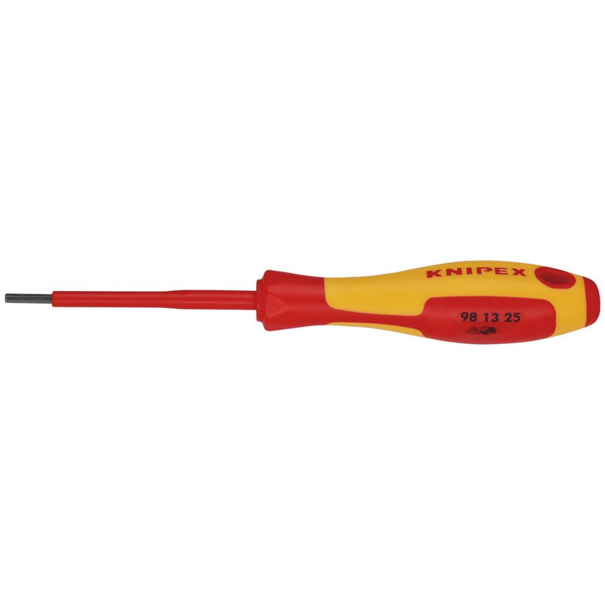 Knipex 98 13 25 VDE Insulated Hexagon Screwdriver, 2.5 x 75mm 18774