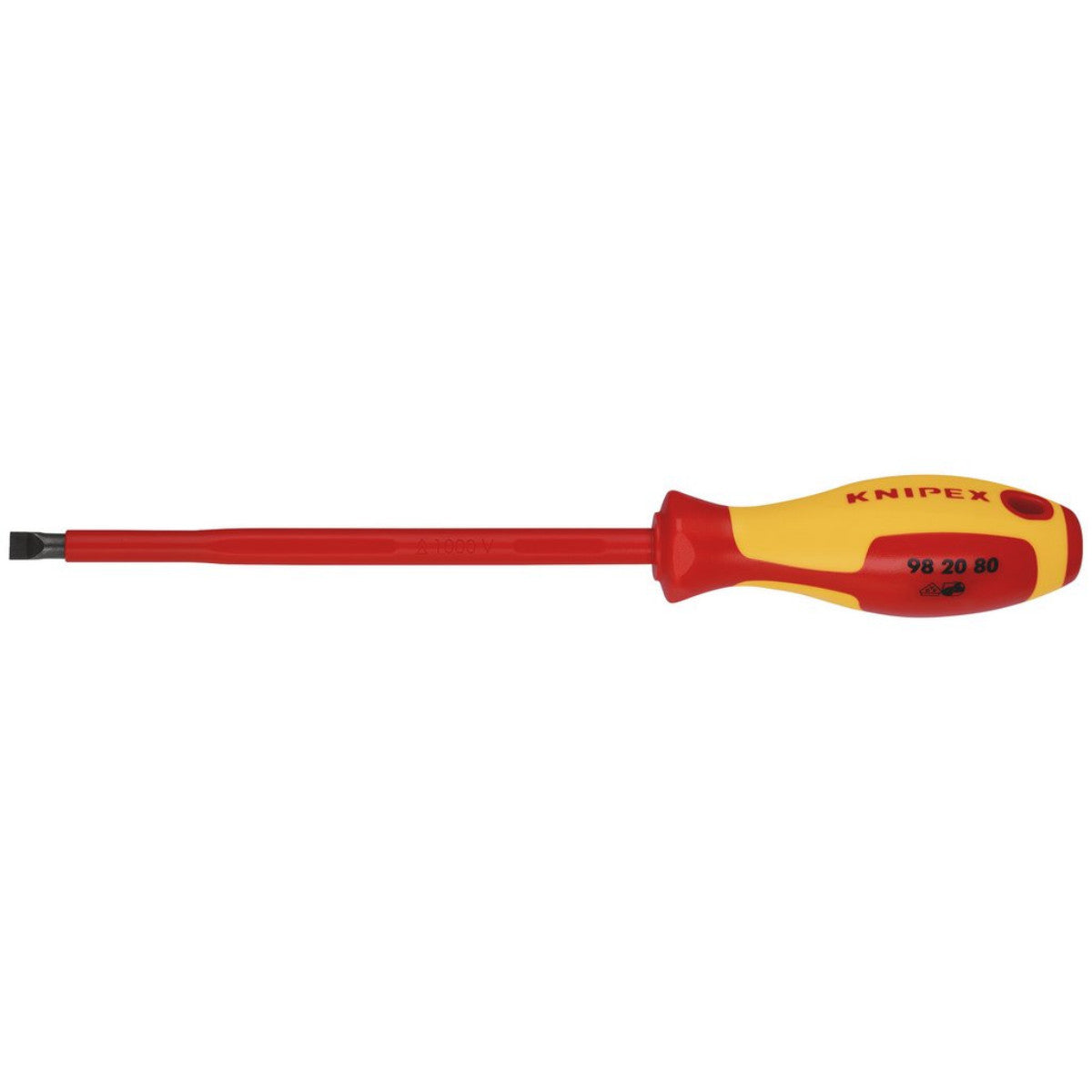 Knipex 98 20 80 VDE Insulated Slotted Screwdriver, 8 x 175mm 18797