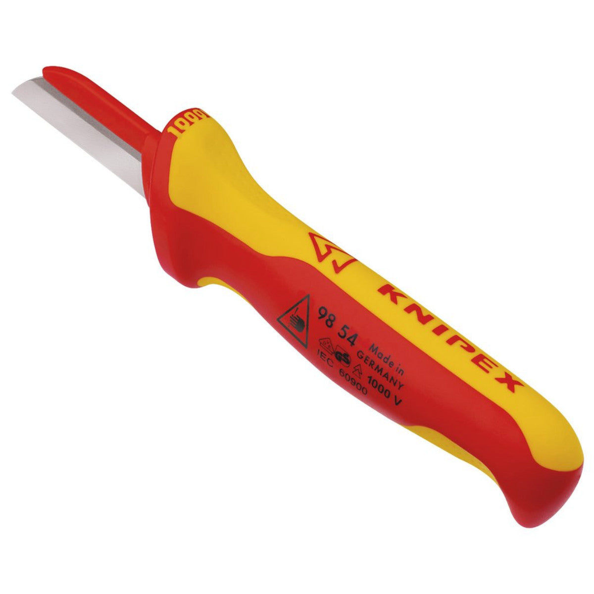 Knipex 98 54 SB VDE Cable Knife, Back of Blade Plastic Coated, 190mm 18872