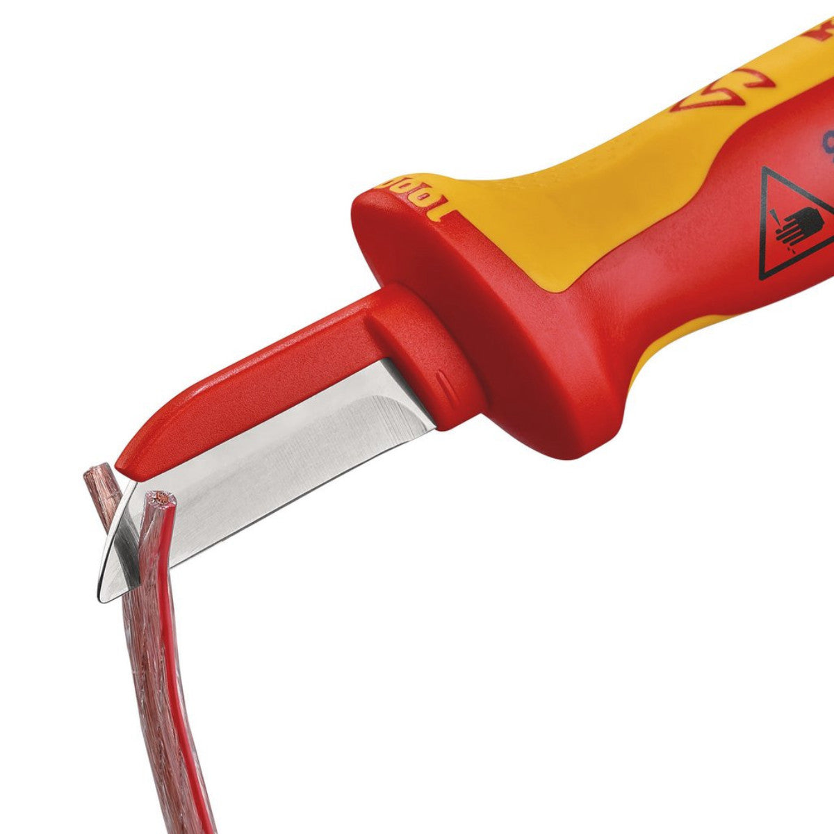Knipex 98 54 SB VDE Cable Knife, Back of Blade Plastic Coated, 190mm 18872