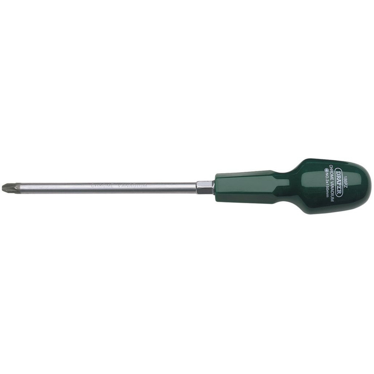 Draper PZ Type Cabinet Pattern Screwdriver, No.3 x 150mm (Sold Loose) 19509