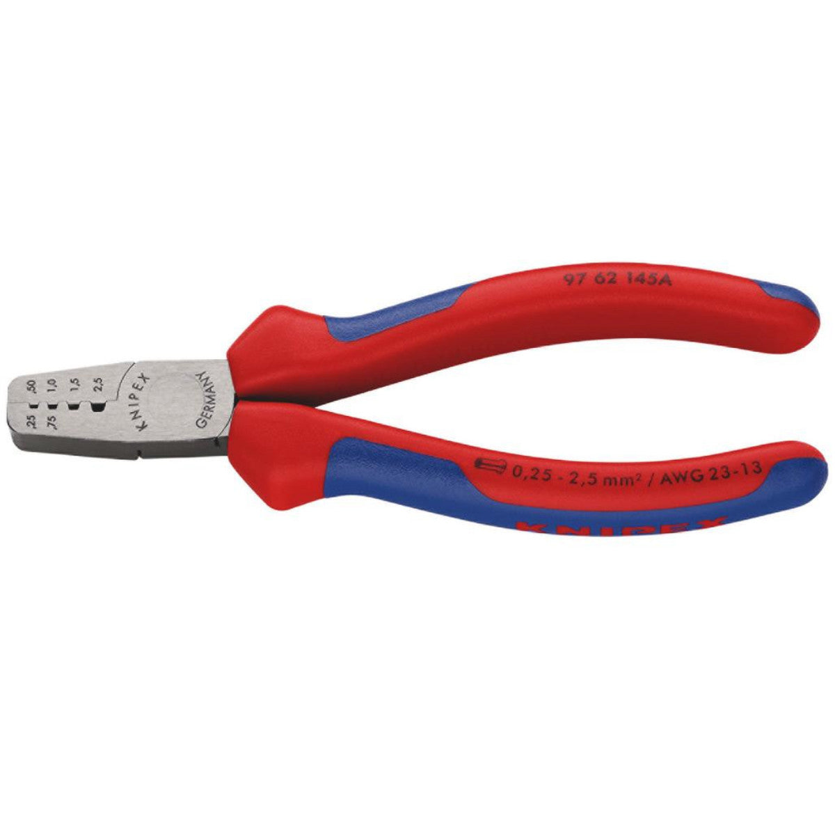 Knipex 97 62 145 A Crimping Pliers for Wire Ferrules, 145mm 20001