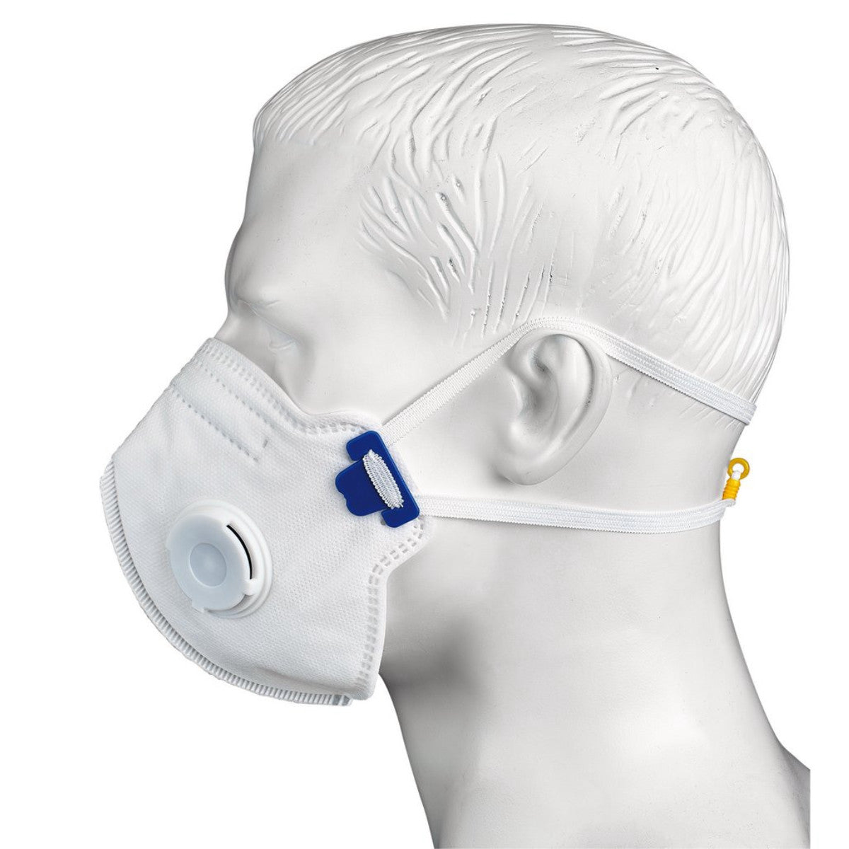 Draper FPP3 NR Vertical Fold Flat Face Masks with Valve (Pack of 10) 21244