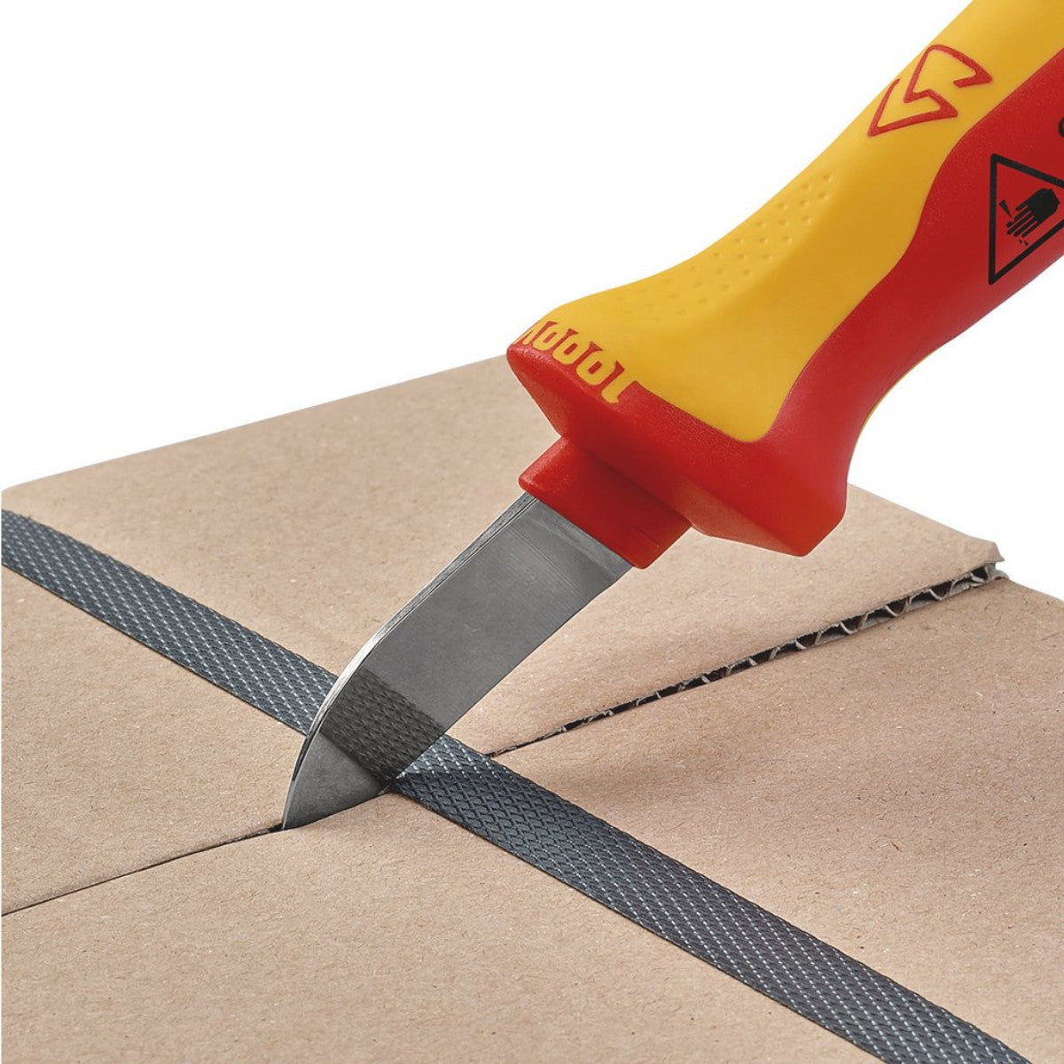 Knipex 98 52 VDE Cable Knife with Multi-Component Handle, 190mm 21489