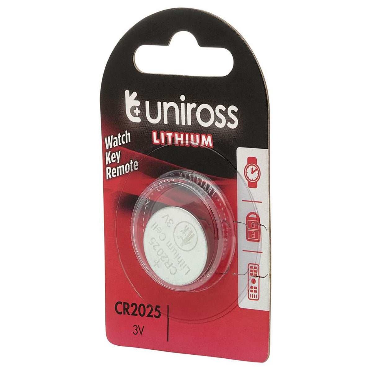 Uniross Lithium Coin Cell CR2025 Battery 21594