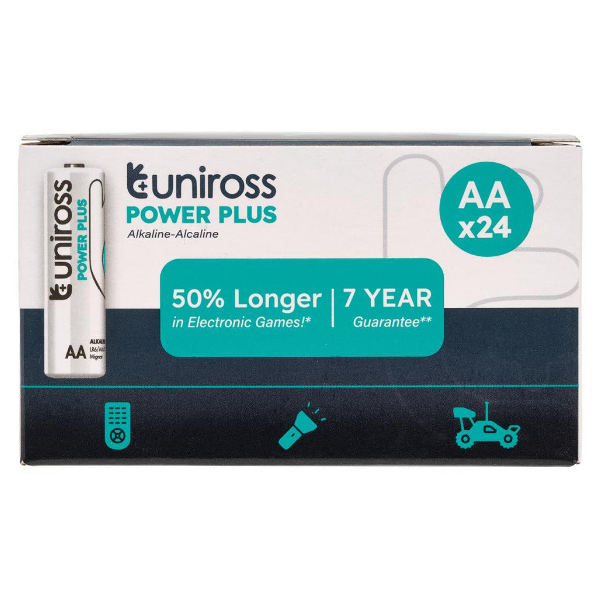Uniross LR6 AA Power Plus Alkaline Batteries (Pack of 24) 21607