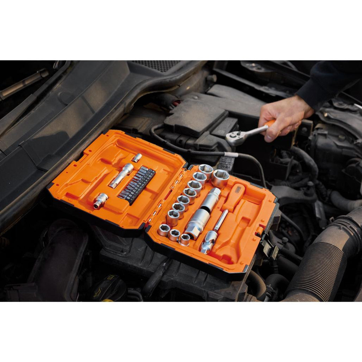 Draper HI-TORQ 6 Point Socket Set, 1/4" and 3/8" (34 Piece) 22110