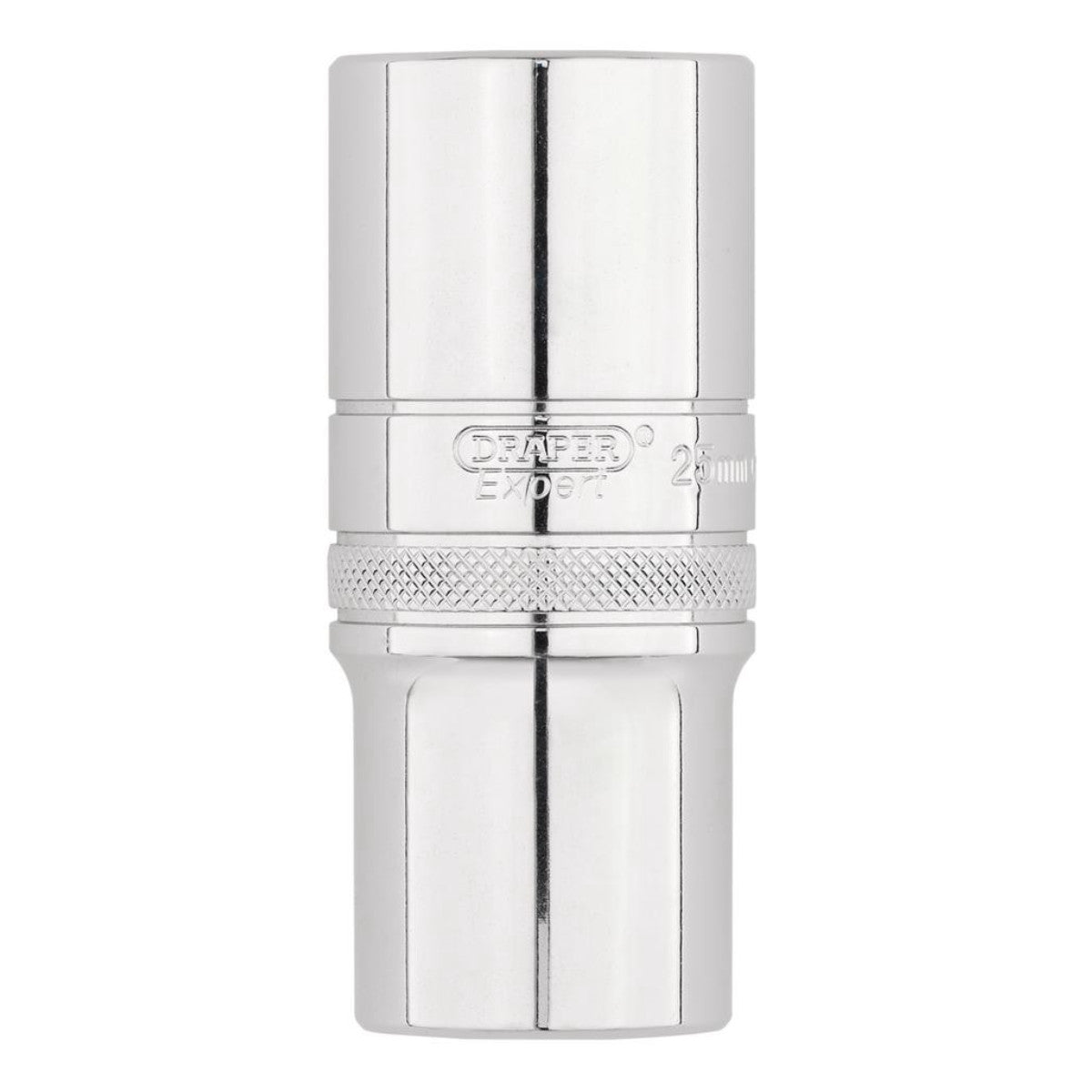 Draper Expert Metric Deep Socket, 1/2" Sq. Dr.,Polished Chrome, 25mm 22424