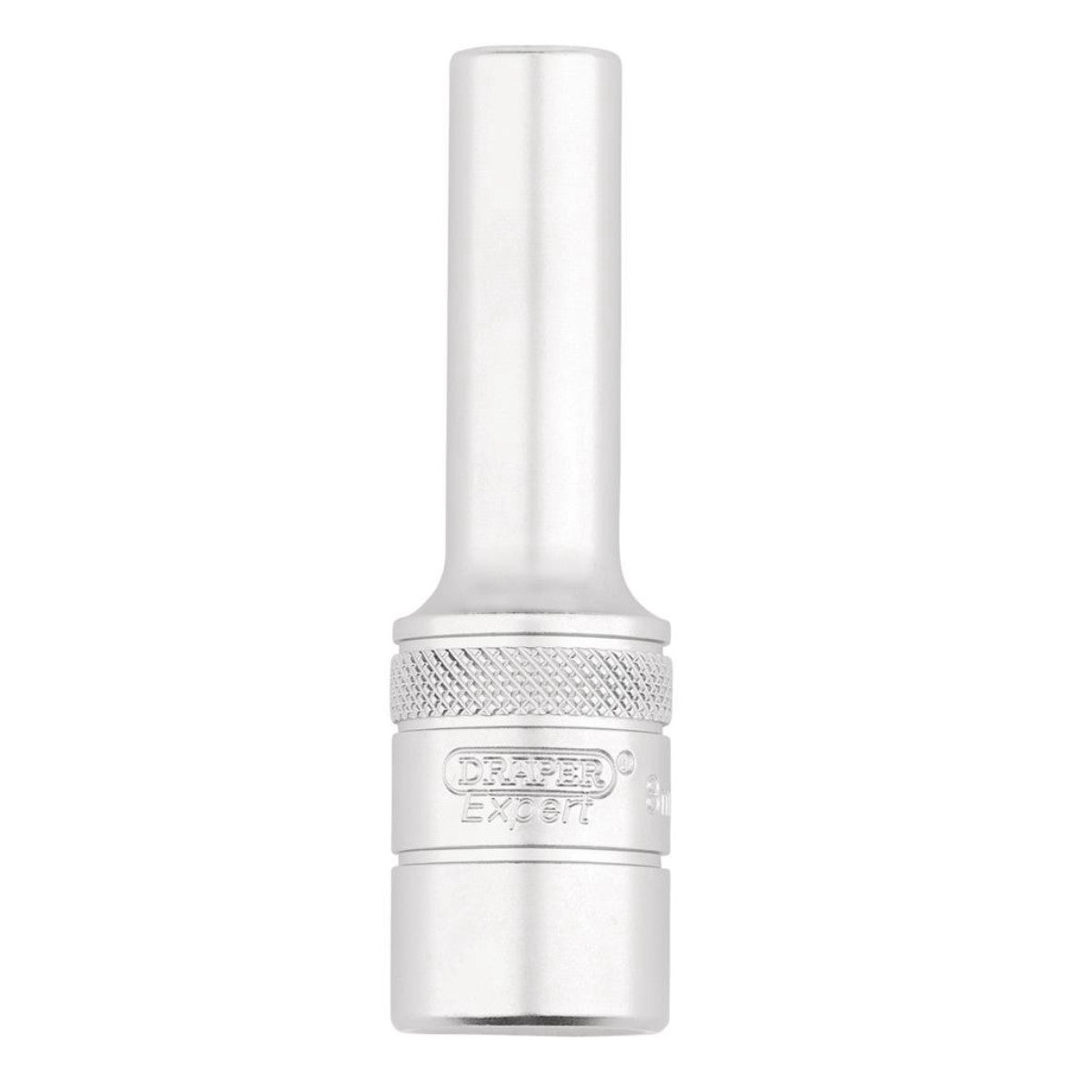 Draper Expert Metric Deep Socket, 1/2" Sq. Dr., Micro Satin Chrome, 8mm 22428