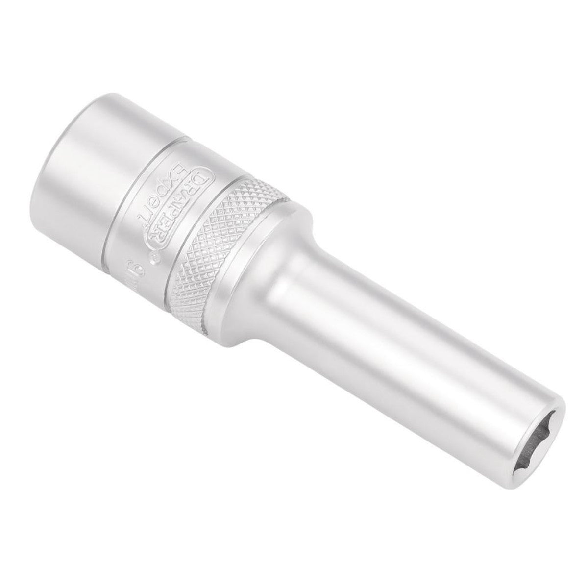 Draper Expert Metric Deep Socket, 1/2" Sq. Dr., Micro Satin Chrome, 9mm 22429